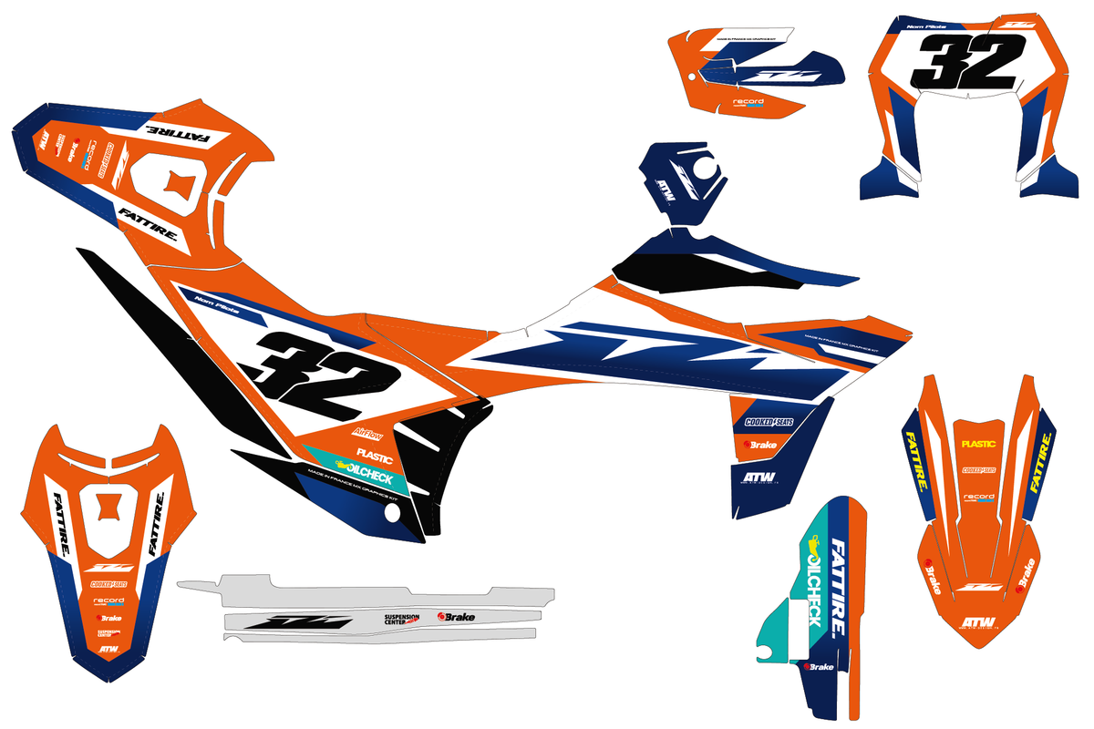Kit déco KTM 690 SMC-R - KTSMR002 Bleu