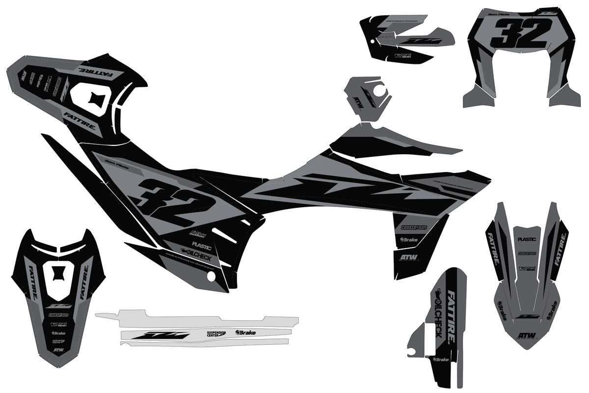 Kit déco KTM 690 SMC-R - KTSMR002 Noir