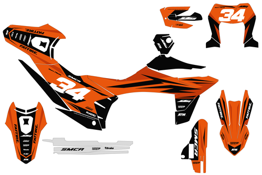 Kit déco KTM 690 SMC-R - KTSMR003 Orange