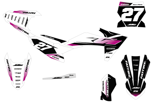 Kit déco KTM SX 50/65/85 & SX-E 3/5 - KTMMX004 Rose