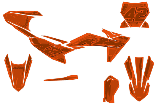 Kit déco KTM SX 50/65/85 & SX-E 3/5 - KTMMX006 Orange