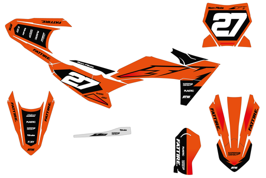 Kit déco KTM SX 50/65/85 & SX-E 3/5 - KTMMX009 Orange
