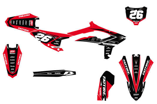 Kit déco motocross Beta RX - Volt Noir