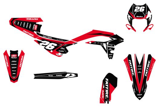 Kit déco motocross Beta XTRAINER - Volt Noir