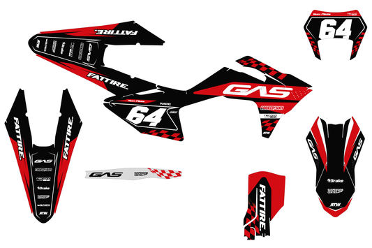 Kit déco motocross GasGas EC/EC-F - KGEC002 Noir