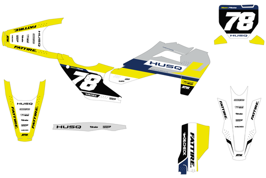 Husqvarna 450 FS Graphics Kit - HQSM003 Yellow