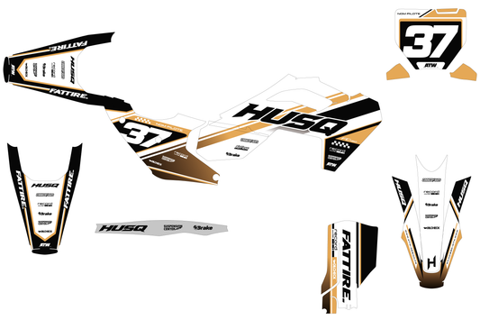 Kit déco Husqvarna FC/TC/FE/TE - KHQCE003 Beige