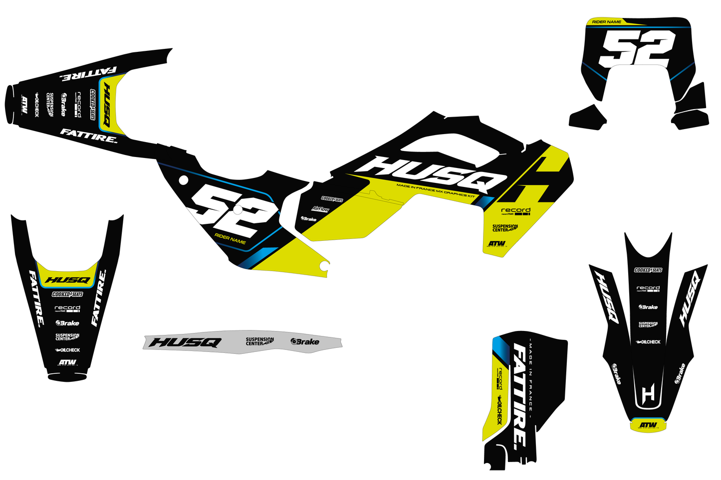 KTM SX / SX-F motocross graphics kit - Spike Orange
