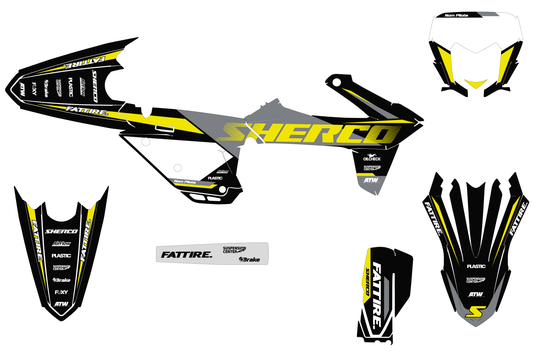 Kit déco motocross SHERCO SE / SE-F - Factory K26 Noir