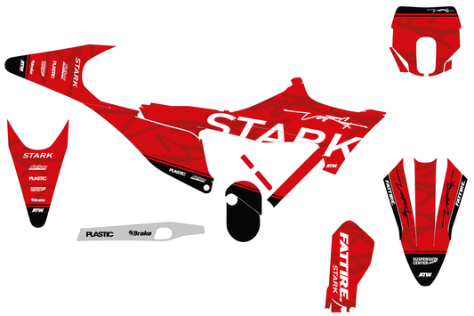 Kit déco motocross Stark Future VARG SM - Down Rouge