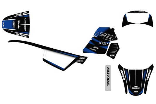 Motocross graphic kit YAMAHA PW 50 - Factory-K22 Black