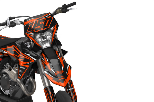 Kit déco Supermotard Tout Modèles - ATSM007 Orange