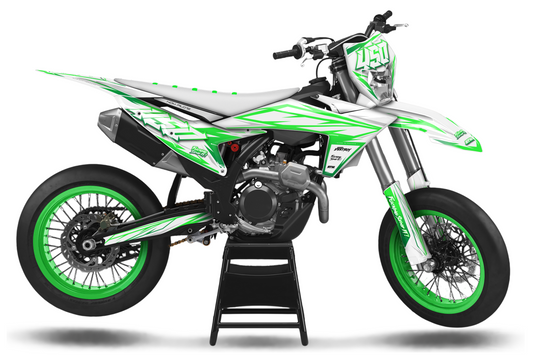 Kit déco Supermotard Tout Modèles - ATSM009 Vert