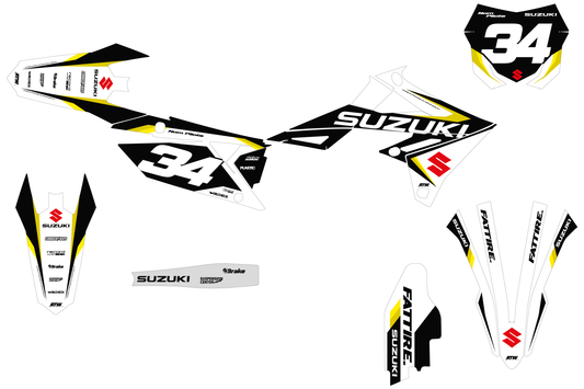 Kit déco Suzuki RM-Z - SZMX005 Blanc