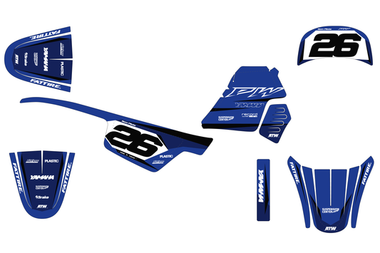 Kit déco Yamaha PW 50/PW 80 - YMPW002 Noir