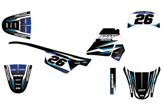 Kit déco Yamaha PW 50/PW 80 - YMPW009 Noir