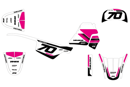 Kit déco Yamaha PW 50/PW 80 - YMPW010 Rose