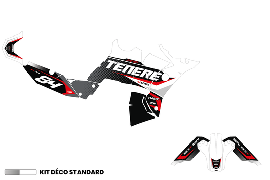 Kit déco Yamaha Tenere 700 World Raid - YMTW002 Rouge