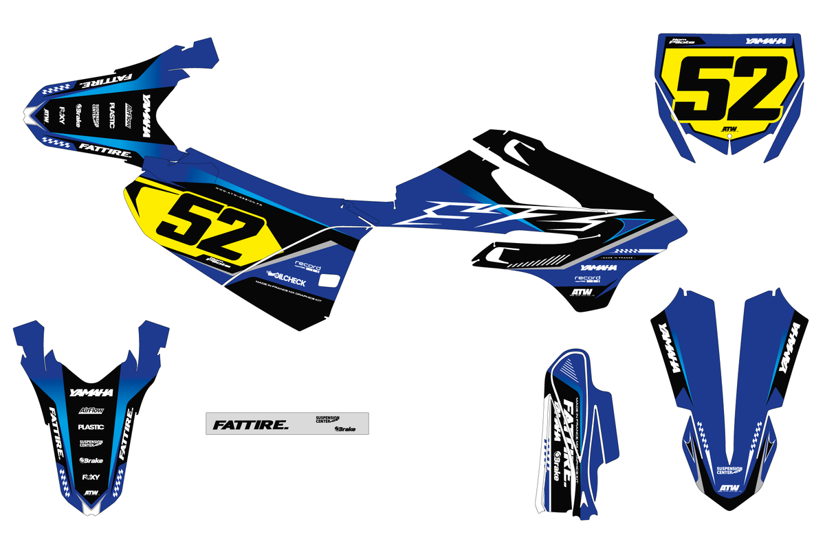Kit déco YAMAHA YZ 65/85 - YMMMX003 Jaune