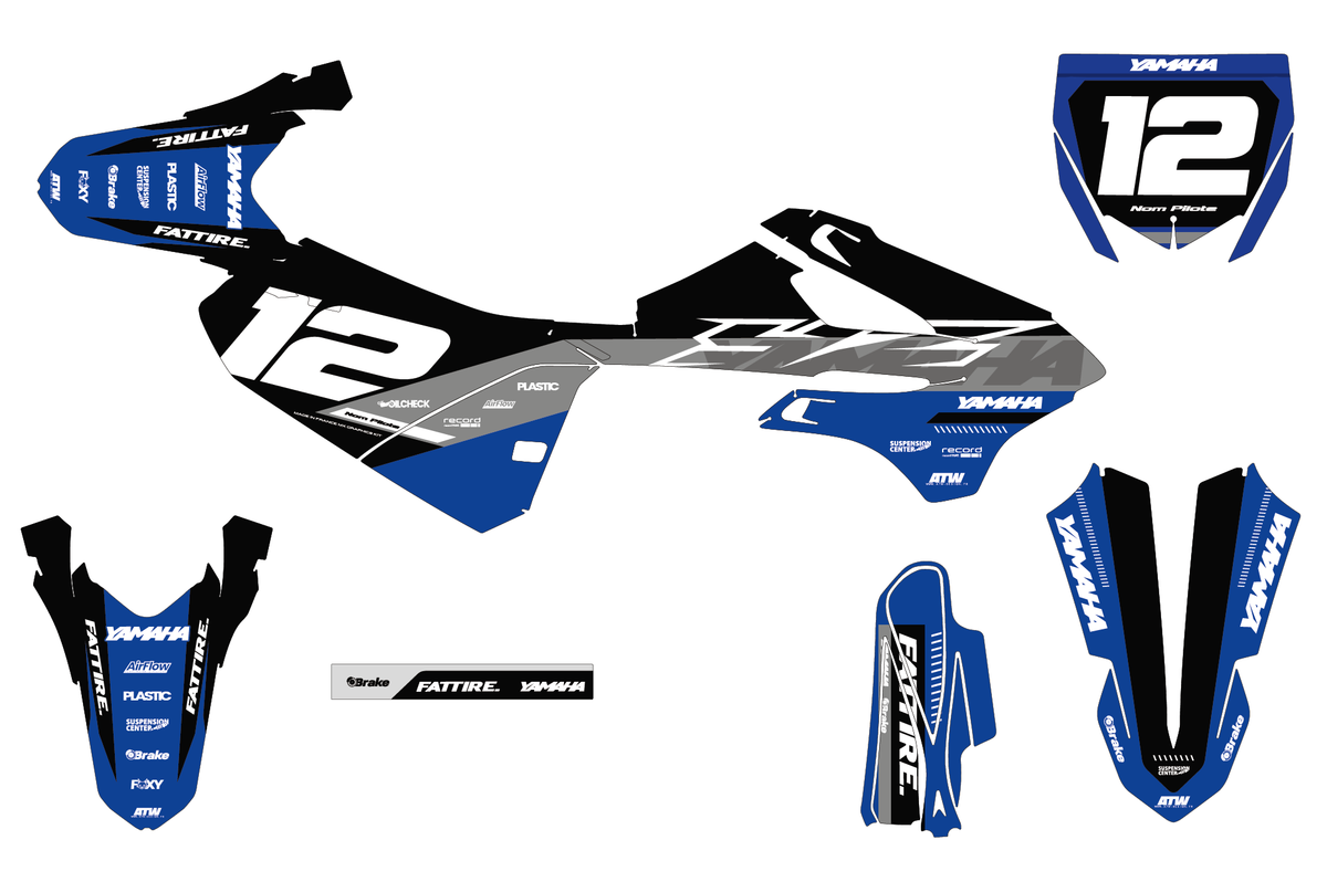 Kit déco YAMAHA YZ 65/85 - YMMMX005 Bleu