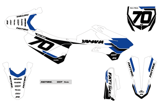 Kit déco YAMAHA YZ 65/85 - YMMMX010 Bleu
