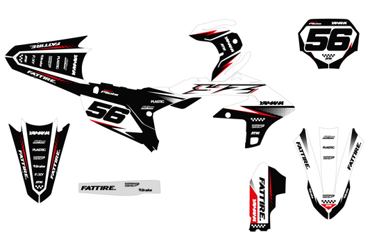Kit déco Yamaha YZF/WRF - YMXMX001 Blanc