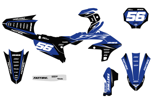 Kit déco Yamaha YZF/WRF - YMXMX001 Bleu