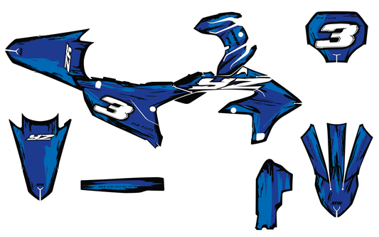 Kit déco Yamaha YZF/WRF - YMXMX004 Bleu