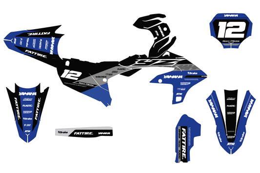 Kit déco Yamaha YZF/WRF - YMXMX005 Bleu