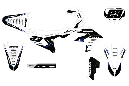 Kit déco Yamaha YZF/WRF - YMXMX006 Blanc