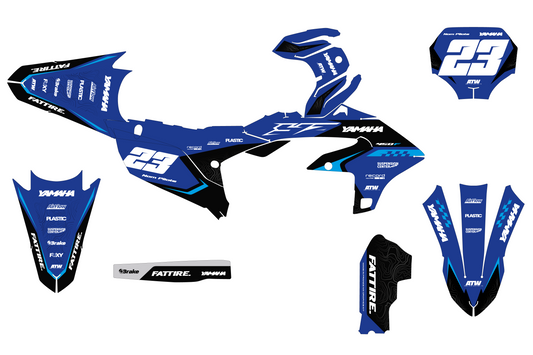 Kit déco Yamaha YZF/WRF - YMXMX006 Bleu