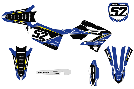 Kit déco Yamaha YZ - YMZMX003 Bleu