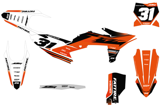 Kit déco KTM 450 SMR - KKTSM004 Noir