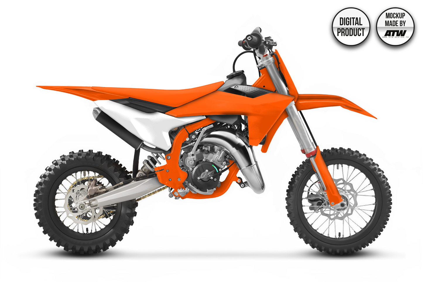 KTM 65 SX 2024-2025 Mockup – PSD & AI