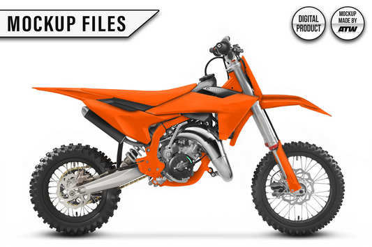 KTM 65 SX 2024-2025 Mockup – PSD & AI
