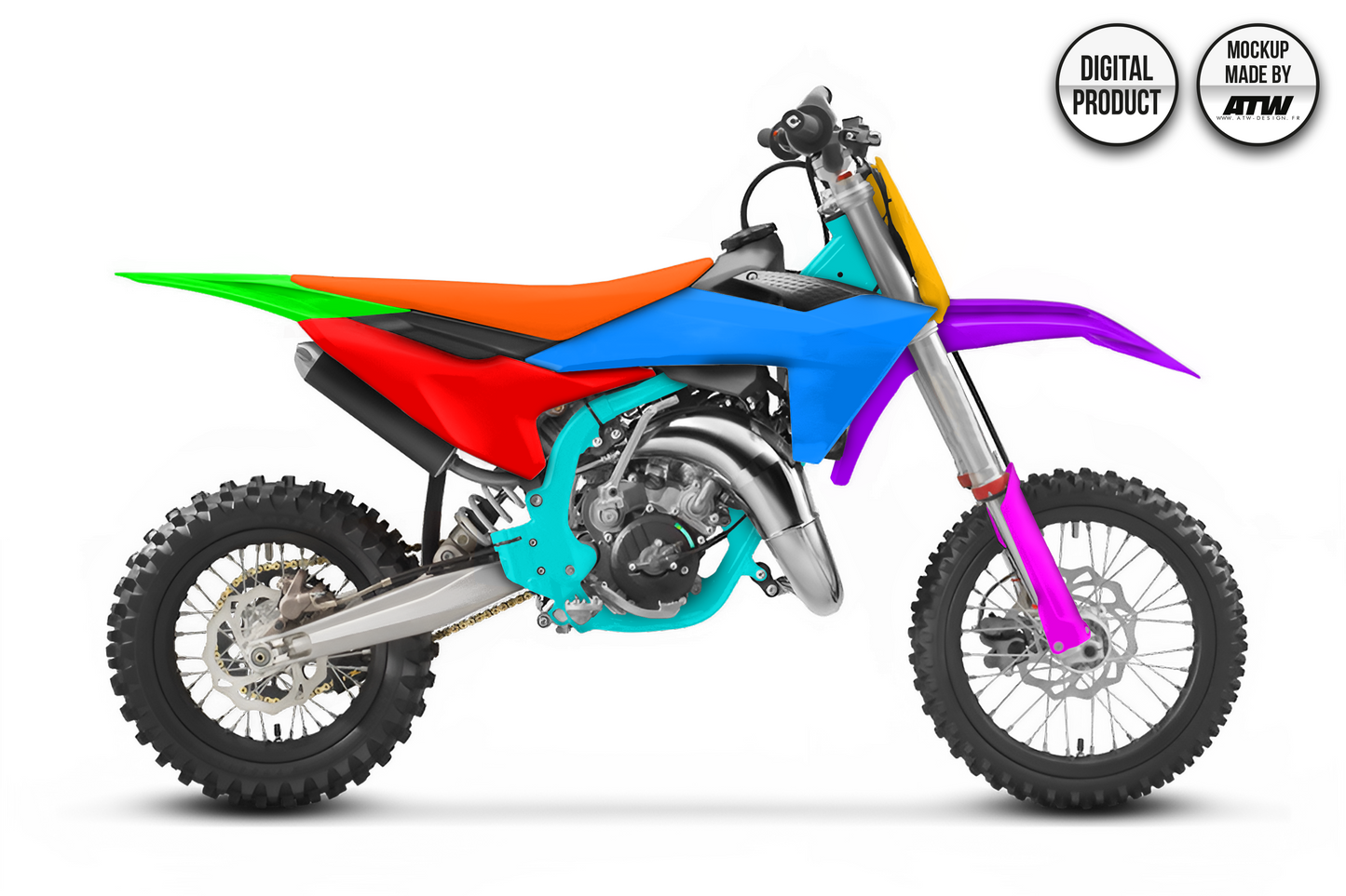 KTM 65 SX 2024-2025 Mockup – PSD & AI
