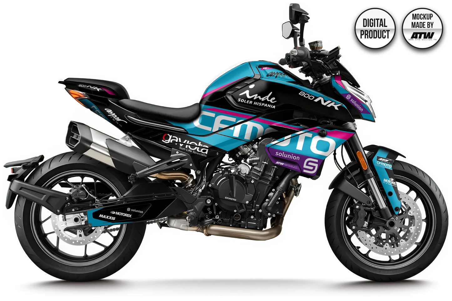 CFMOTO 800 NK 2023-2025 Mockup – PSD & AI - ATW DESIGN
