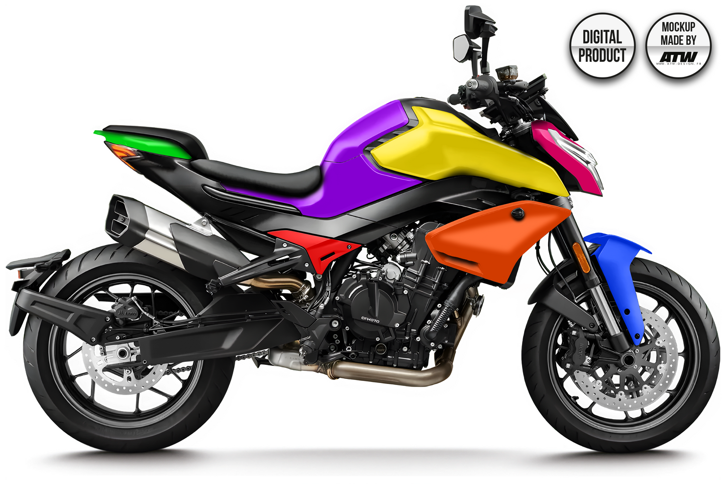 CFMOTO 800 NK 2023-2025 Mockup – PSD & AI