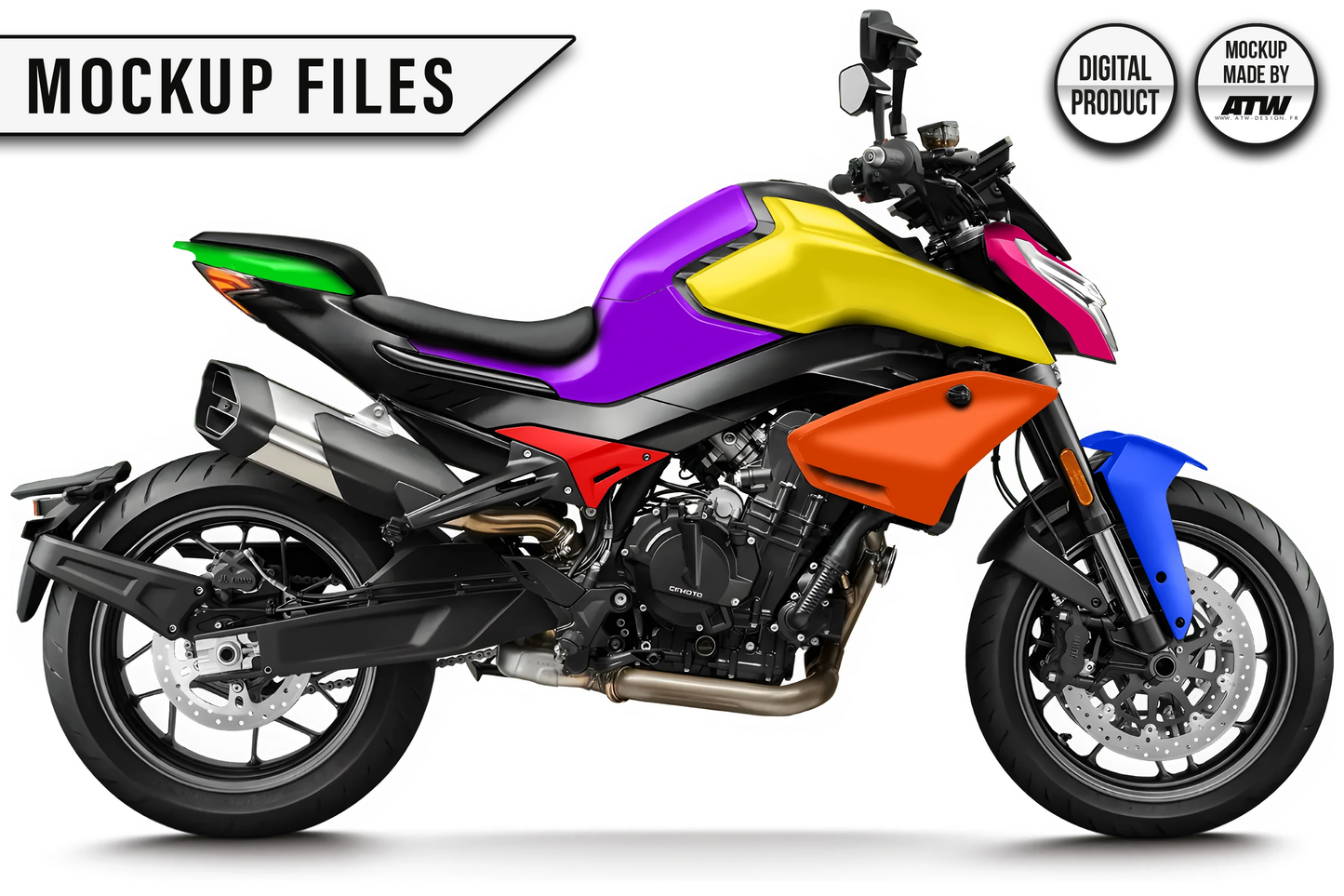 CFMOTO 800 NK 2023-2025 Mockup – PSD & AI