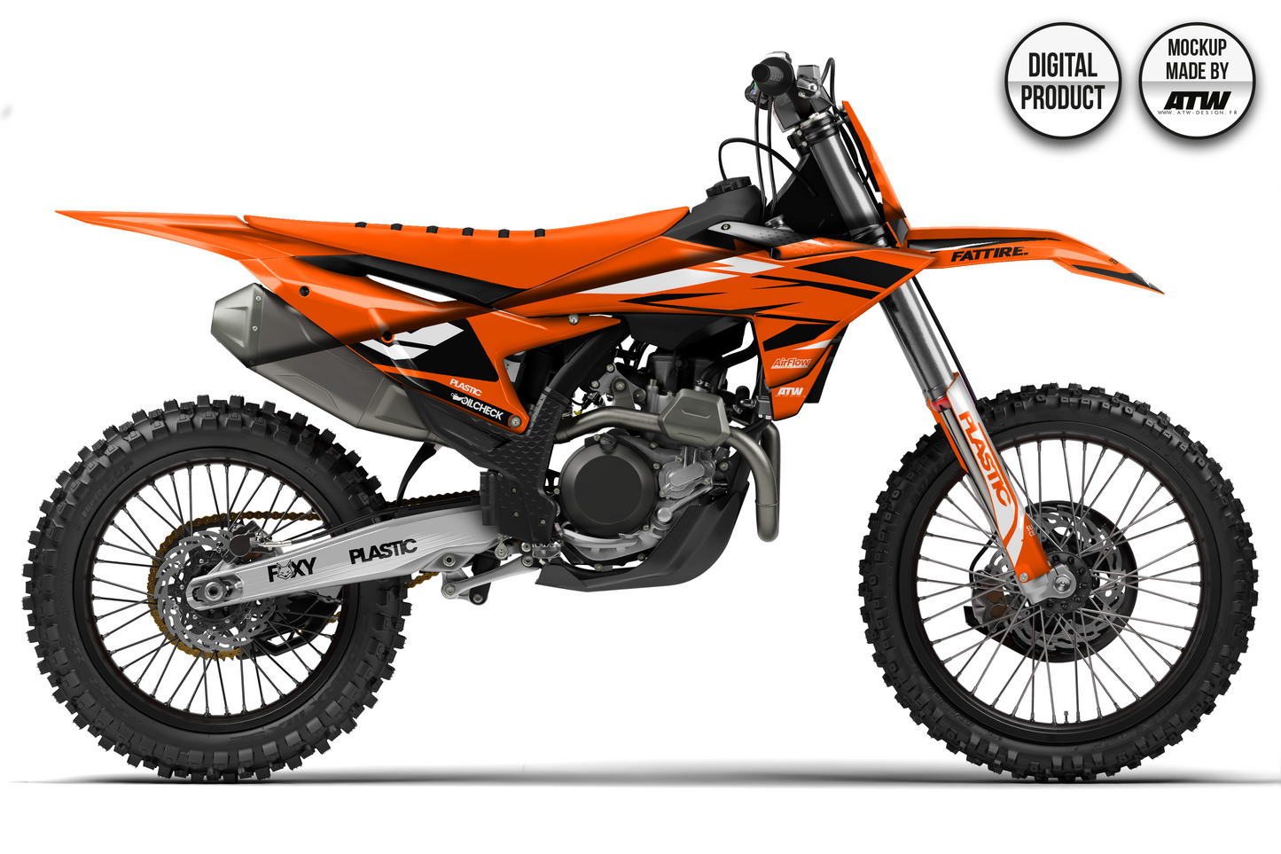 KTM 450 SX / SX-F 2024-2025 Mockup – PSD & AI