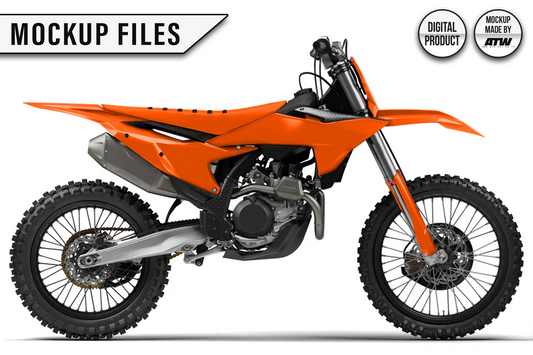 KTM 450 SX / SX-F 2024-2025 Mockup – PSD & AI