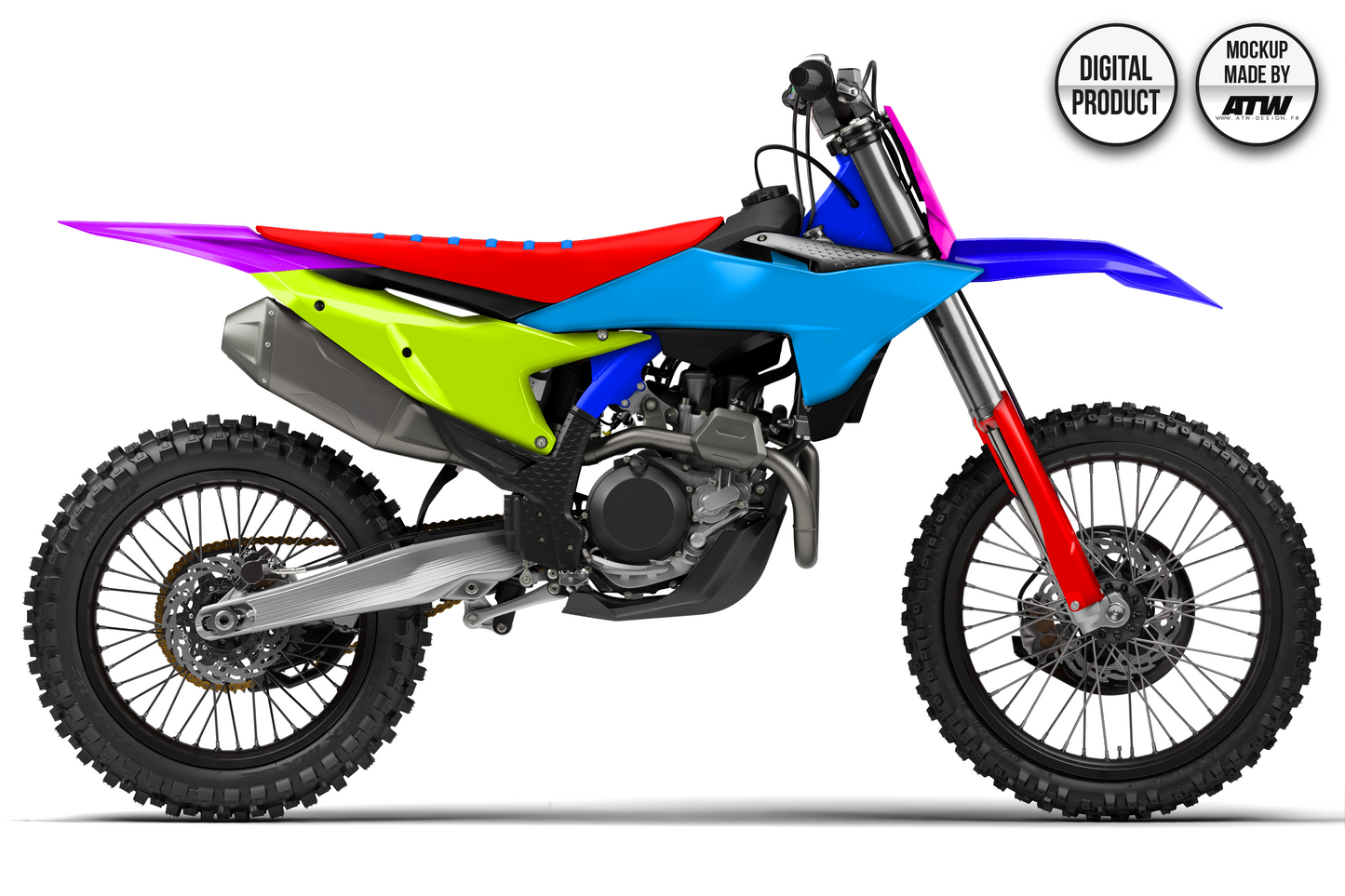 KTM 450 SX / SX-F 2024-2025 Mockup – PSD & AI