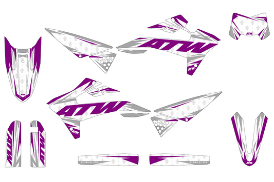 Kit déco Mécaboite 50cc “Royal-White” pour Tout Modèles - ATW DESIGN