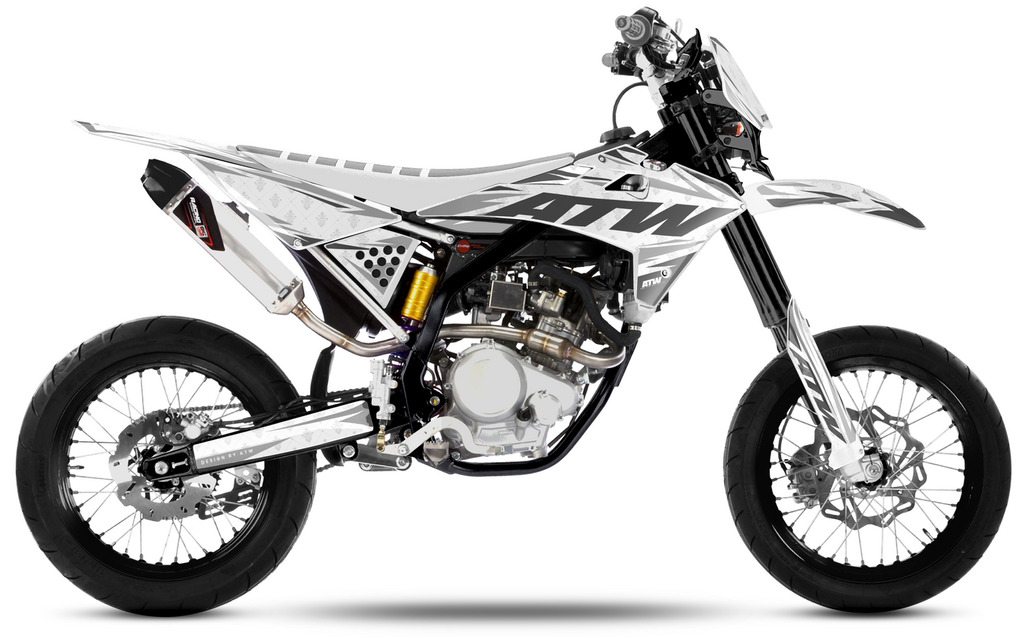 Kit déco Mécaboite 50cc “Royal-White” pour Tout Modèles - ATW DESIGN