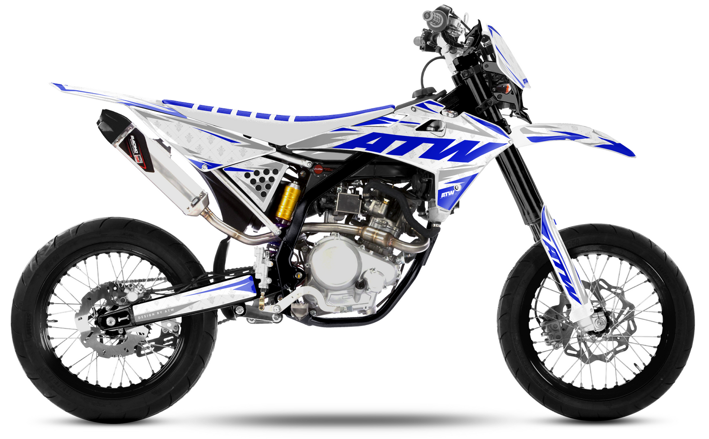 Kit déco Mécaboite 50cc “Royal-White” pour Tout Modèles - ATW DESIGN