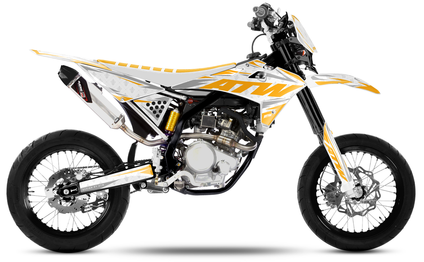 Kit déco Mécaboite 50cc “Royal-White” pour Tout Modèles - ATW DESIGN