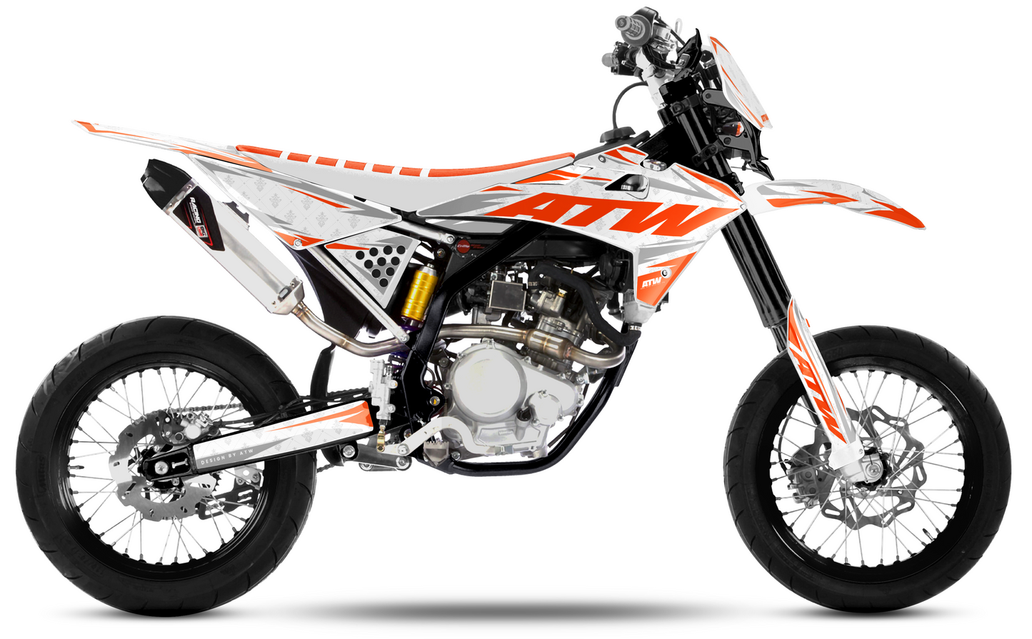Kit déco Mécaboite 50cc “Royal-White” pour Tout Modèles - ATW DESIGN