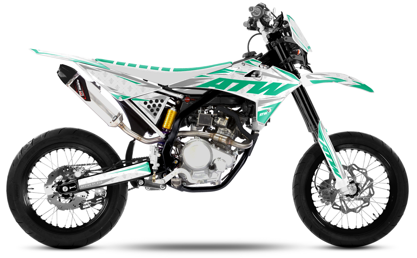 Kit déco Mécaboite 50cc “Royal-White” pour Tout Modèles - ATW DESIGN