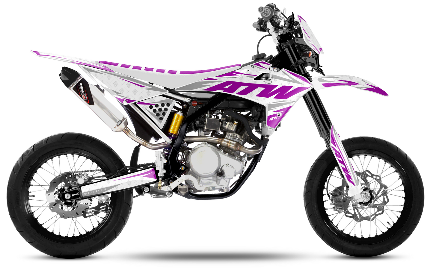 Kit déco Mécaboite 50cc “Royal-White” pour Tout Modèles - ATW DESIGN