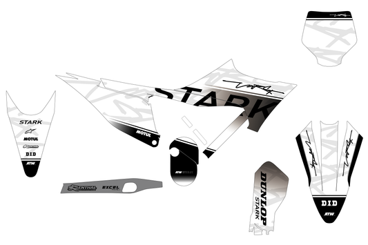 Kit déco motocross “Signature” Stark Future VARG Blanc - ATW DESIGN